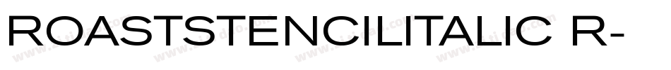 ROASTSTENCILITALIC R字体转换